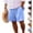 11# Light Blue, variant on Men's Big & Tall Casual Drawstring Cotton Linen Shorts with Pockets - Regular Fit Stretch Work & Beach Shorts White L