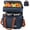 blue, variant on Insulated Lunch Bag & Lunch Box for Men - Double Deck Reusable Lunch Bag for Women Tote Cooler Bag Leakproof Soft Expandable - Large Lunchbox for Work/Adult/Picnic/Outdoor (Gray-15L)