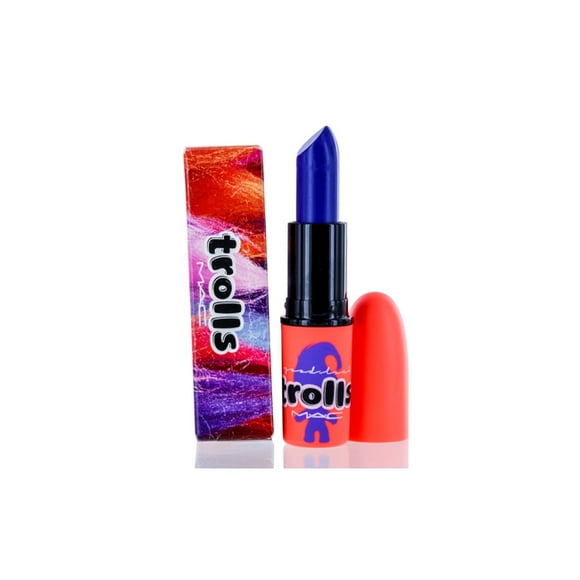 MAC COSMETICS/GOOD LUCK TROLLS COLLECTION LIPSTICK MIDNIGHT TROLLS .1 OZ (3 ML)