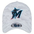 thumbnail image 2 of Men's-New Era  White Miami Marlins Graded 39THIRTY Flex Hat, 2 of 6