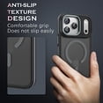 thumbnail image 4 of VENINGO Magnetic Phone Case for iPhone 18 Pro Max / 17 Pro Max Compatible with Mag-safe,Translucent Matte Shockproof Scratch Resistant iPhone 18 Pro Max Case / 17 Pro Max Case，Gray, 4 of 8