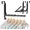 Black(update), variant on Over the Door Hooks, Extended Over the Door Clothes Hanger with 10 Ridges,Space-Saving Over the Door Rack,Door Hooks for Hanging Clothes,Larger Capacity Over the Door Hanger (1, Black)