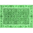 thumbnail image 1 of Ahgly Company Indoor Rectangle Oriental Emerald Green Traditional Area Rugs, 7' x 10', 1 of 4
