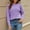 Purple, variant on WNEGSTG Sweater for Women Chenille Pure Color Long Sleeved Sweater Fall Fashion 2023