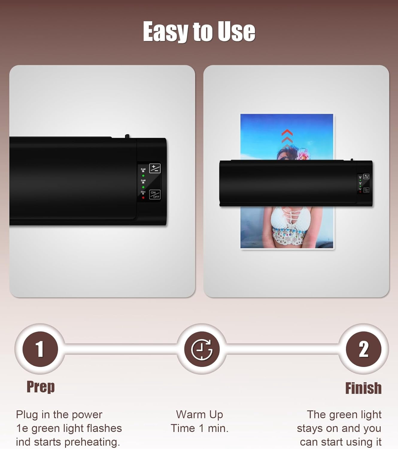 13-Inch 9-in-1 Laminator Machine for A3, Hot & Cold Laminating Machine with Sheets – Ultra‑Fast 60-Second Warm-Up, Reliable Jam-Free Design for Home, Office & School