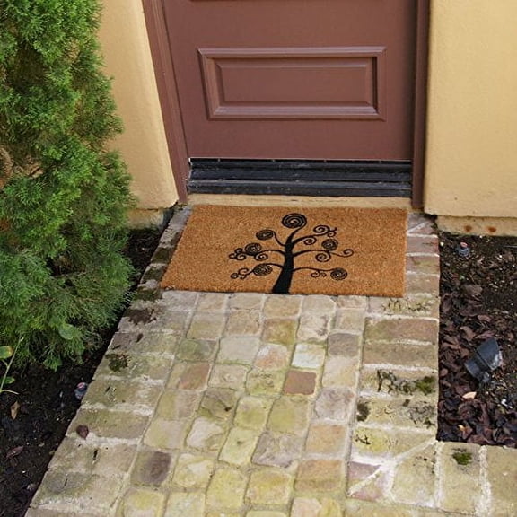 Rubber-Cal "Deciduous Tree Modern Door Mat, 18 x 30-Inch