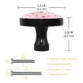 thumbnail image 3 of 4 Pcs Pink Bird and Flower Knobs for Kitchen Cabinet Cupboard Dresser Bookcase Drawer Pulls Handles Round Home Decor, 3 of 5
