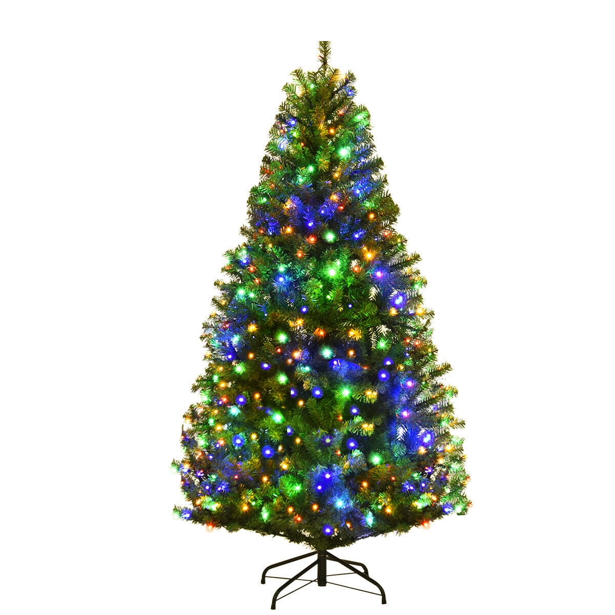 Gymax 4' Pre Lit Artificial Christmas Tree Premium Hinged w/ 100 LED
