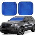 thumbnail image 6 of Kdxio Blue Glitter Print 2-Piece Sun Shade Front Windshield - Foldable Car Front Window Sunshades For Most Sedans Suv Truck, 6 of 6
