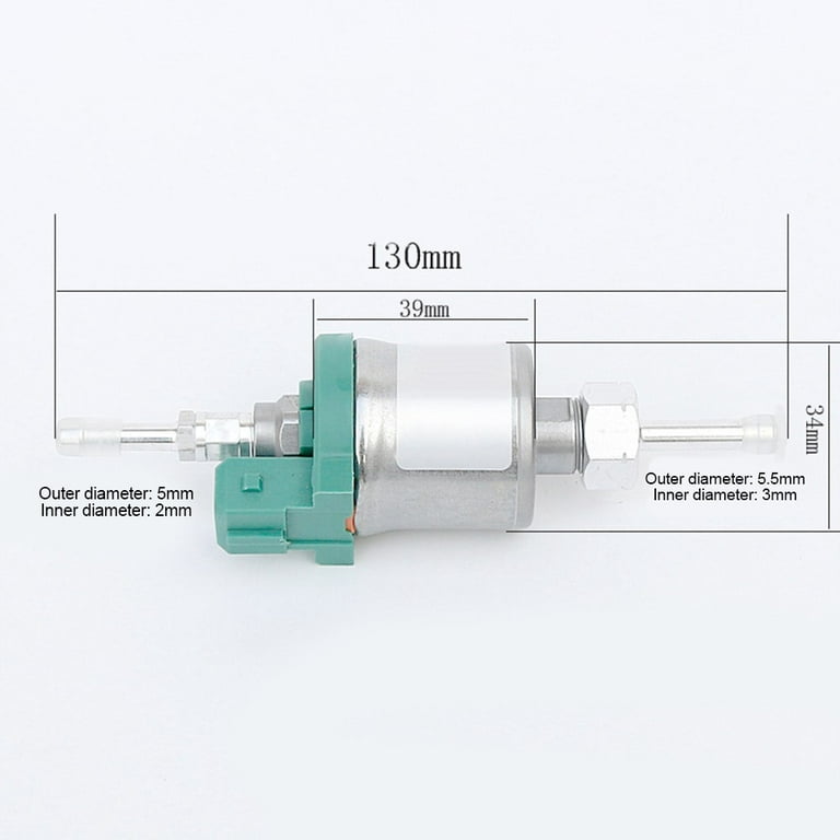 Ultra Quiet 12V 5KW Chinese Diesel Heater Fuel Pump 126*34.5mm 