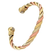 Magnetic Bracelets Copper Magnetic Therapy Bracelet Triple Cuff High Pain Relief