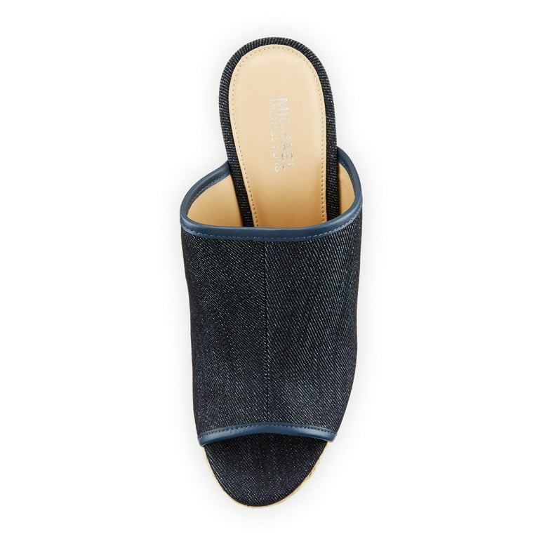 Kors By Michael Kors Womens Hastings Mule Fabric Peep Toe Mules Walmart