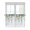 Dark Green, variant on Eucalyptus Leaves Half Window Curtain 36 Inches Long, Spring Farmhouse Retro Botanical Window Treatment Curtain Drapes, Small Tier Curtains for Bathroom Over Sink, 27.5"x36", 2 Panels