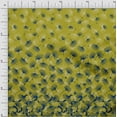 thumbnail image 1 of oneOone Cotton Poplin Lime Green Fabric Artistic Flower Panel Dress Material Fabric Print Fabric By The Yard 42 Inch Wide, 1 of 3