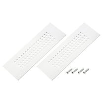 Uxcell Door Air Vent Cover, Aluminum Grille Ventilation Cover for Cabinet Wardrobe 6 x 2 Inch Silver