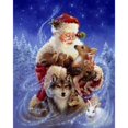 thumbnail image 1 of Père Noël avec Animaux - Peinture Diamant DIY, 1 of 6