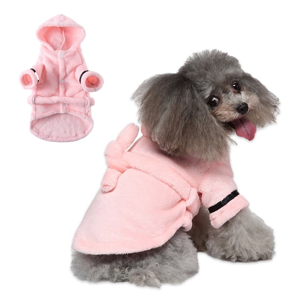 Albornoz para perros Pijama con capucha gruesa y suave de lujo para invierno Toalla de baño para perros de secado rápido y súper absorbente Pijama suave para mascotas para perros, perros y
