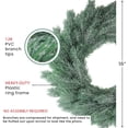 thumbnail image 4 of Northlight 16" Unit Frosted Green Pine Artificial Christmas Wreath, 4 of 7