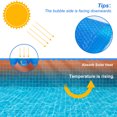 thumbnail image 2 of Solar Pool Cover, 12Mil Pool Solar Blanket,Heavy Duty Rectangular Pool Solar Cover with Bubbles,Heat Transfer Solar Pool Heater, 2 of 8