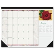 Rose Desk Pad Calendar