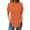 Orange, variant on Aloohaidyvio Workout Tops for Women Plus Size,Womens Summer Breathable Solid Color Round Neck T-Shirt Loose Short Sleeve Tops