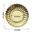 thumbnail image 3 of Efavormart 50 Pack | 3.5" Metallic Gold Scalloped Rim Mini Paper Dessert Plates, Disposable Round Tapas Party Plates - 250 GSM, 3 of 11