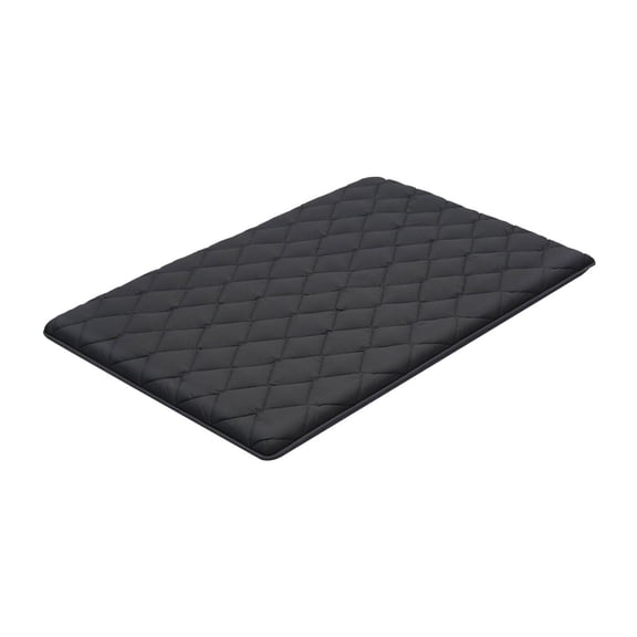Japanese Tatami Mat Full Size Foldable Mattress - 9 Layer Futon for Sleep, Yoga, Meditation - 80x54x3.5in Black