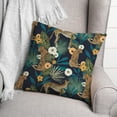 thumbnail image 3 of Creative Products Tropical Cheetah Navy 18 x 18 Spun Poly Pillow, 3 of 3