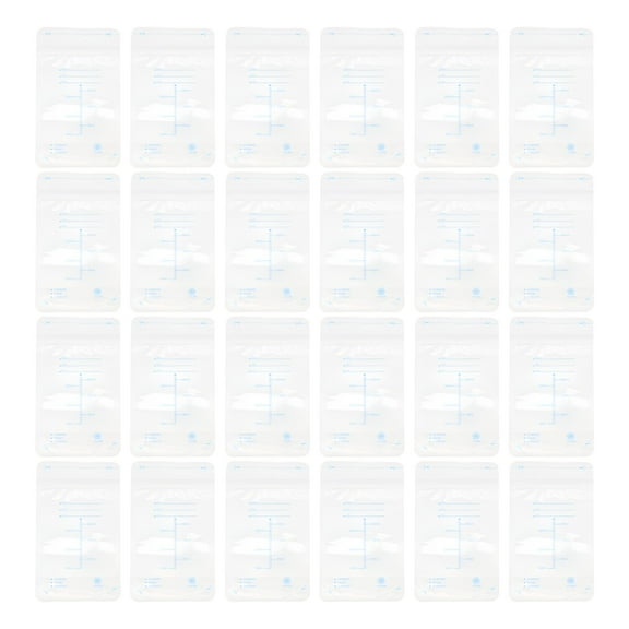 ACDANC Breast Milk Storing Bags for Storage Made of PET LLDPE White Selfstanding Design 60pcs