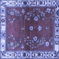 thumbnail image 1 of Ahgly Company Indoor Square Persian Blue Traditional Area Rugs, 3' Square, 1 of 4