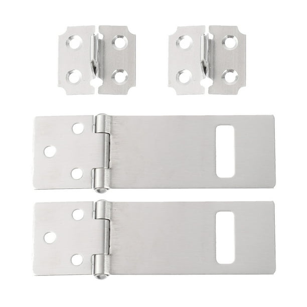 2 Conjuntos de acero inoxidable Seguridad Anti-Robo Door Puerta Lock HASP Pestillo de seguridad