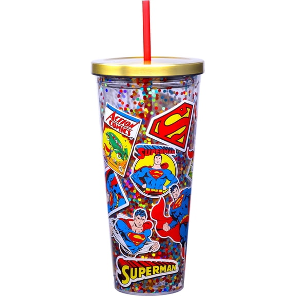 BATMAN 32OZ GLITTER CUP