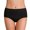 Black, variant on 6 Pack Women's Brief Underwear Pure Prevention of Period Side Leakage Comfort Flex Fit Bikini