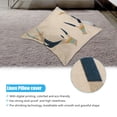 thumbnail image 2 of Funda de almohada de lino transpirable, decoración para el hogar, oficina, sofá, funda de cojín para coche sin inserciones (#15), 2 of 8