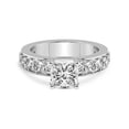 thumbnail image 4 of IGI Certified 2 Carat Princess Shape Lab Grown Diamond Engagement Ring | 14K White Gold | Adele Side Stone Lab Diamond Ring | FG-VS1-VS2 Quality Friendly Diamonds, 4 of 6
