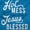 Sapphire, variant on Hot Mess and Jesus Blessed Funny Women's Graphic T Shirt Tees Brisco Brands L