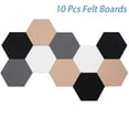 thumbnail image 2 of 10 Pcs Carreaux de Feutre Autocollants Tableau d'Affichage Hexagonal pour Murs, 2 of 5