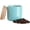 Dark Turquoise, variant on Kitchen Canisters Ceramic Food Storage Jar Set, Stackable Containers with Airtight Seal Wooden Lid for Serving Ground Coffee, Tea, Herbs, Grains, Sugar, Salt - Set of 4 (Gray)