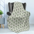 thumbnail image 4 of Classical Soft Flannel Fleece Throw Blanket, Victorian Damask Style Nostalgia Pattern, Cozy Plush for Indoor and Outdoor Use, 50" x 60", Multicolor, by Ambesonne, 4 of 5