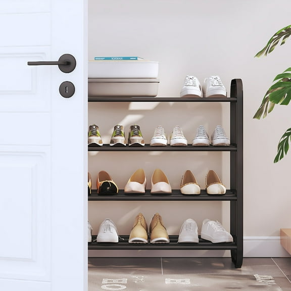 YZEGDCH Shoe Rack for Closet Shoe Rack for Small Space Shoe Shelf Storage for Sneaker and Boot Stackable Free Standing Shoe Rack for Entryway, Garage, Small Spaces, Dorm