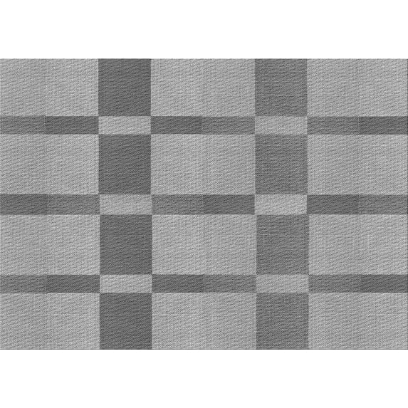 Ahgly Company Indoor Rectangle Patterned Gray Cloud Gray Area Rugs, 8' x 10'