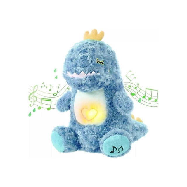 Breathing Plush-Breathing Dinosaur, Baby Sound Machine Soothe Snuggle Dinosaur