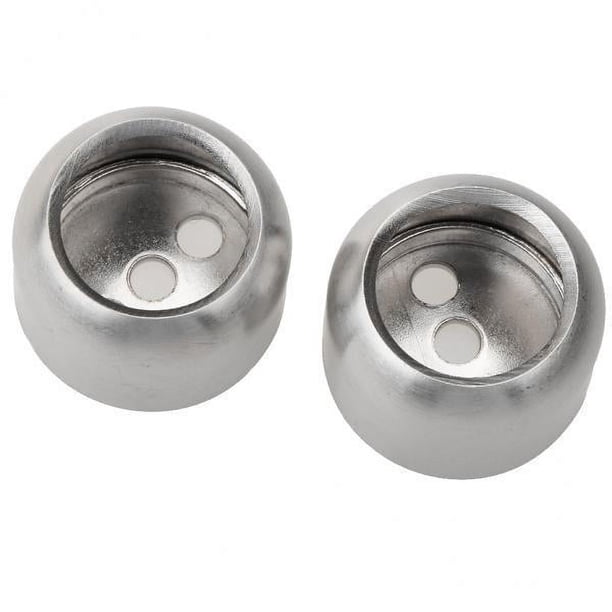 3x2 Uds Soporte De Tubo De Armario Barra De Riel Colgante Soporte De Enchufe Diámetro Interior 25mm