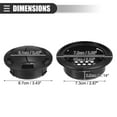thumbnail image 4 of Unique Bargains 1 Set Universal Dashboard Air Conditioning Outlet Vent Round for RV with Grille 2.87" Pipe Diameter, 4 of 6