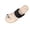 Black, variant on Womens Toe Loop Slide Sandals Polka Dot Strap Soccer Ball Decor Soft Cushioned Non Slip Flat Sole Comfort Footwear
