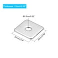 thumbnail image 2 of Uxcell Square Washer 10 Pack M5x20x20x1.5mm 304 Stainless Steel Square Plate Washers, 2 of 5