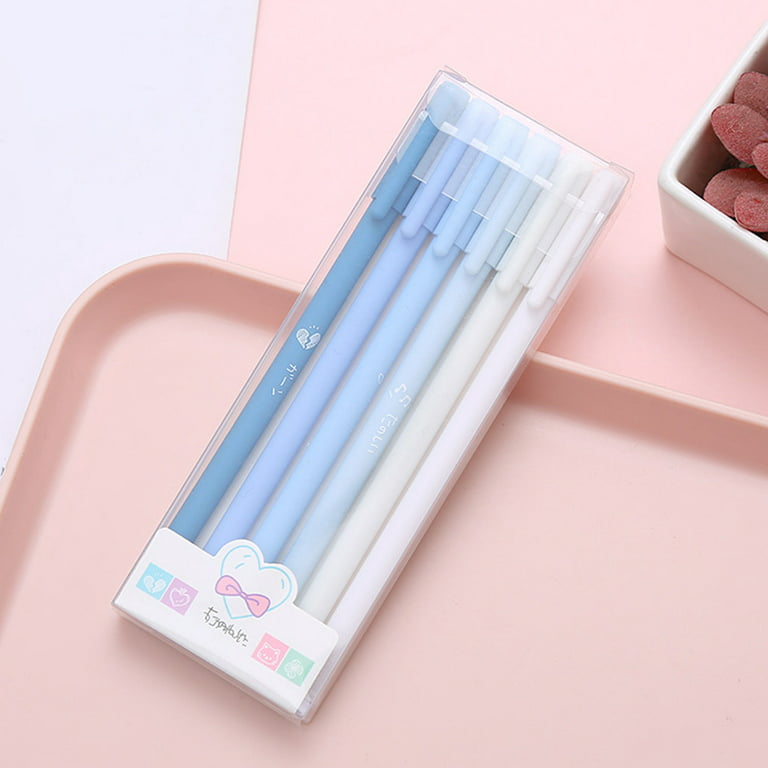 12 pcs/set kawaii Colorful Cute Gel Pens 0.5mm School blue