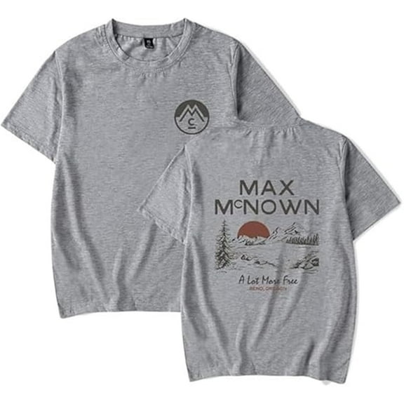 Max McNown 2025 Merch T-shirt Fun Print Trendy Short Sleeves Men And Women Street Wear