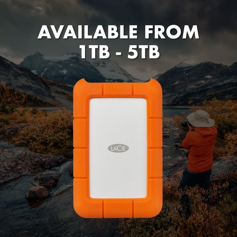 LaCie, Rugged Mini External Hard Drive, 5TB, USB 3.0 Portable