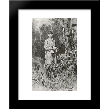 Out under 20x24 Framed Art Print by Perov, Vasily